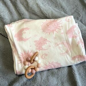 Little and Fern Celestial Pink Swaddle